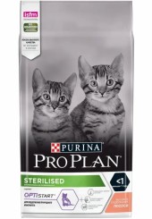 Pro Plan Sterilised Kitten сухой корм для стерилизованных котят с лососем 10 кг.